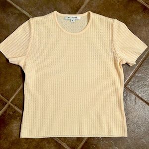 ST. JOHN women's short sleeve sweater